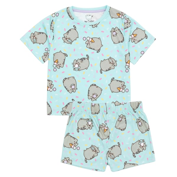 Pusheen Flickor Pyjamas Set (2-pack) 9-10 år Blå/ Blue/Pink 9-10 Years