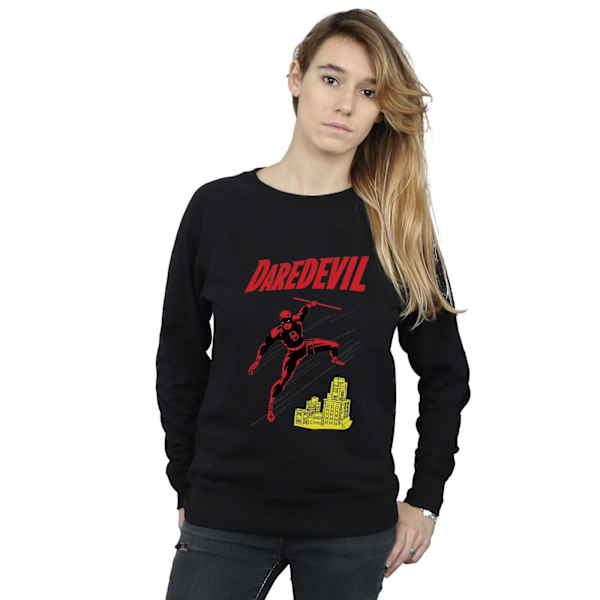 Marvel Womens/Ladies Daredevil Rooftop Sweatshirt M Svart Black M