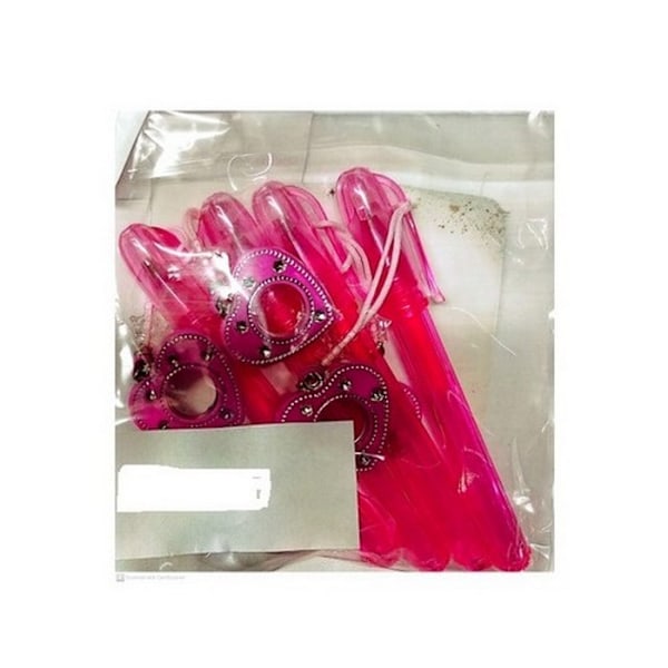 Hjärtan Fest Pen (4-pack) En Storlek Rosa Pink One Size