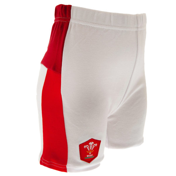 Wales RU Baby Home Kit T-shirt & shorts Set 3-6 månader Röd/vit Red/White 3-6 Months