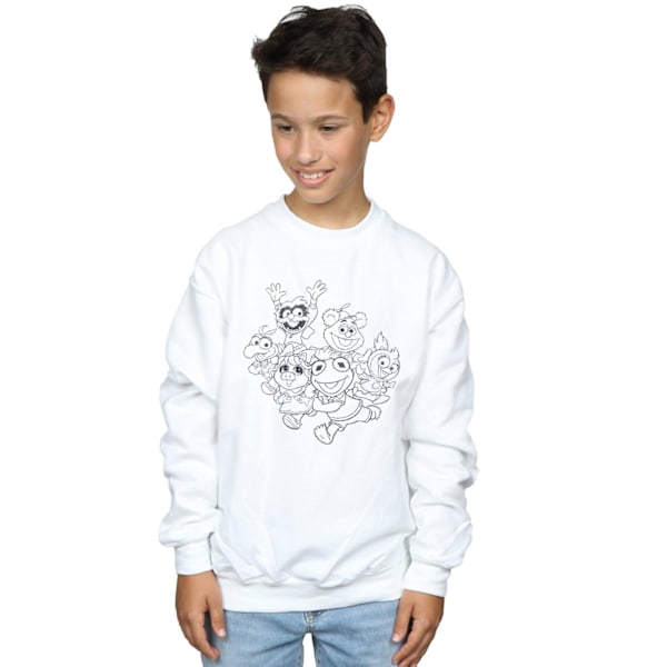 Disney Pojkar The Muppets Muppet Babies Mono Grupp Tröja 7-8 White 7-8 Years