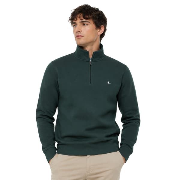 Jack Wills Herr Barchester Quarter Zip Sweatshirt M Pine Pine M