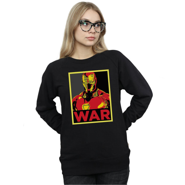 Marvel Dam/Kvinnor Avengers Infinity War Iron Man War Sweatshirt Black S