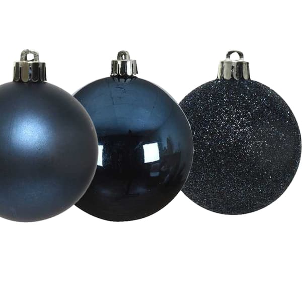 Kaemingk Okrossbar Enfärgad Julkula (10-pack) En Storlek Blue One Size