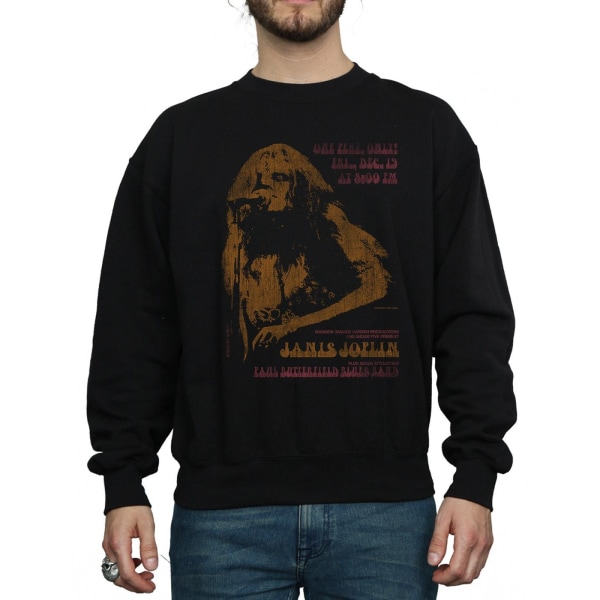 Janis Joplin Herr Madison Square Garden Sweatshirt L Svart Black L