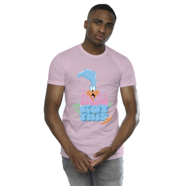 Looney Tunes Mens Roadrunner You Got This T-Shirt M Baby Pink Baby Pink M