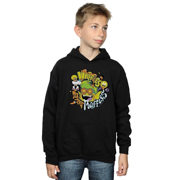 DC Comics Boys Teen Titans Go Waffle Mania Hoodie 12-13 år B Black 12-13 Years