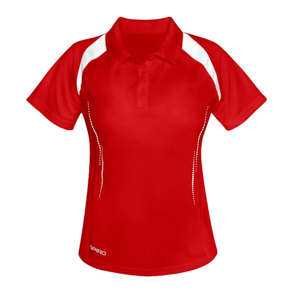 Spiro Dam/Dam Sports Team Spirit Performance Polo Shirt X Red/White XS