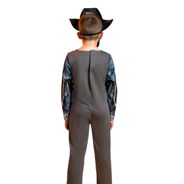 Blues Group Pojkar Zombie Cowboy Polyester Halloween-dräkt 3-4 år Blue 3-4 Years