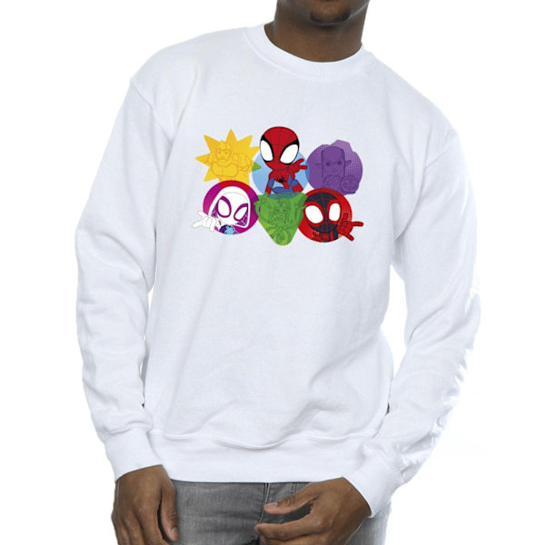 Marvel Herr Spidey And His Amazing Friends Faces Sweatshirt XL White XL