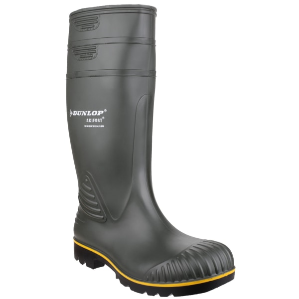 Dunlop Acifort Heavy Duty Herr Non Safety Wellington Boots 46 E Green 46 EUR