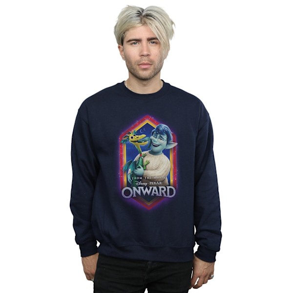 Disney Herr Onward Laurel And Blazey Crest Sweatshirt L Marinblå Navy Blue L