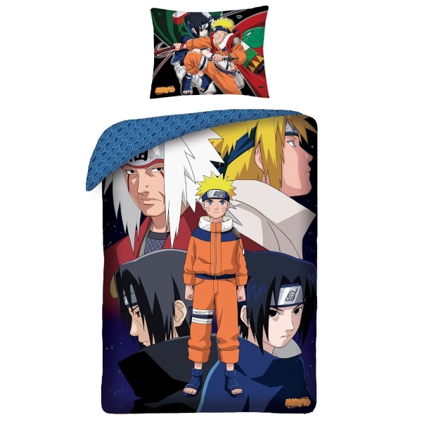 Naruto Cotton Characters Cover Set Single Blue/Multicolou Blue/Multicoloured Single