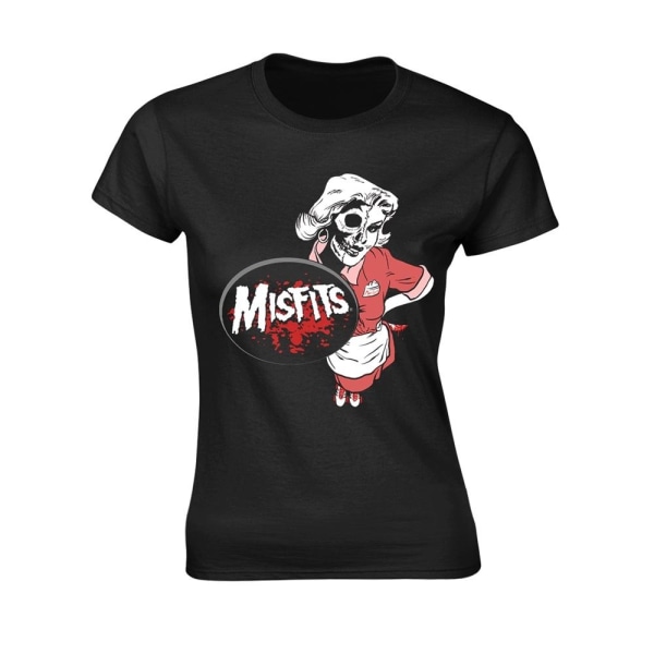 Misfits Dam/Dam Servitris T-Shirt XXL Svart Black XXL