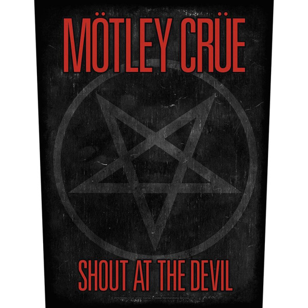 Motley Crue Shout At The Devil Pentagram Patch One Size Black/R Black/Red One Size