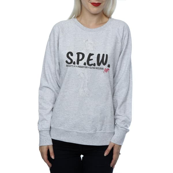 Harry Potter Dam/Damer Dobby SPEW Sweatshirt M Heather Grey Heather Grey M