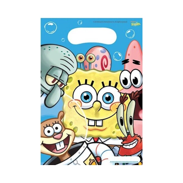 SpongeBob SquarePants Bubbles Party Bags (6-pack) Storlek M Multicoloured One Size