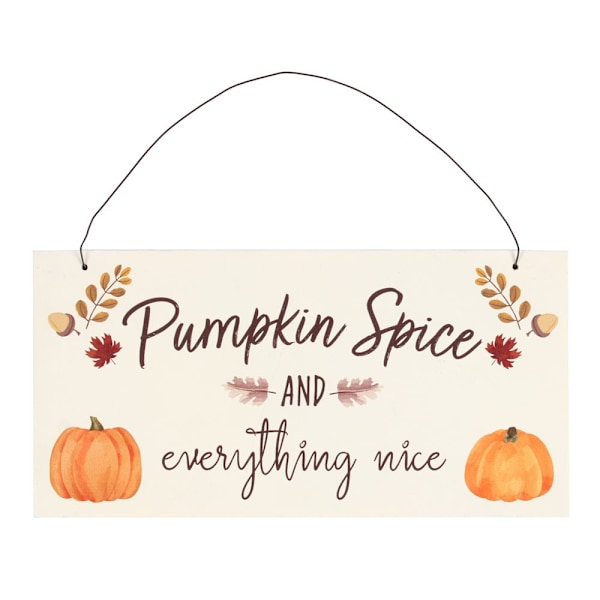Something Different Pumpkin Spice Hängande Skylt En Storlek Brun/Orange Brown/Orange One Size