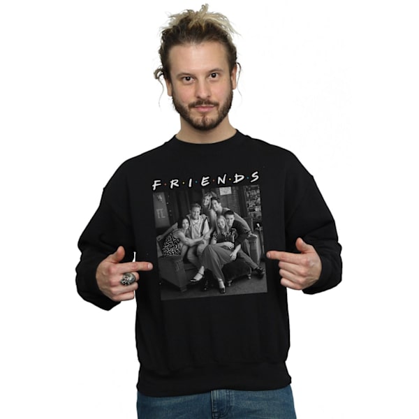 Friends Herr Svartvit Fototröja 4XL Svart Black 4XL