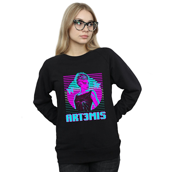 Ready Player One Dam/Kvinnor Neon Art3mis Sweatshirt M Svart Black M