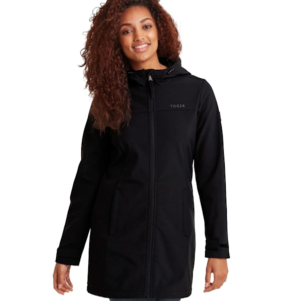 TOG24 Keld Lång Softshelljacka för Kvinnor/Dam 10 UK Svart Black 10 UK