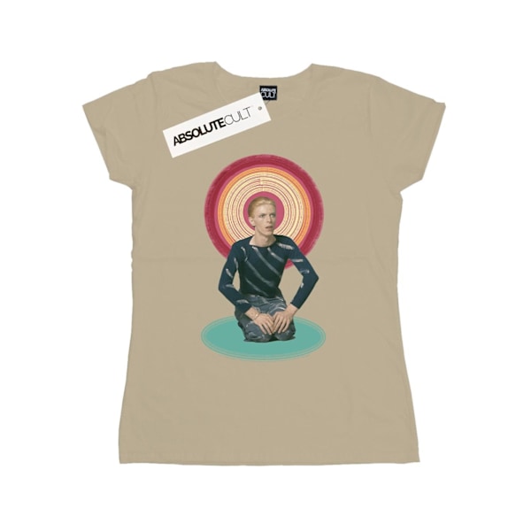 David Bowie Dam/Damer Knäböjande Halo Bomull T-shirt S Sand Sand S