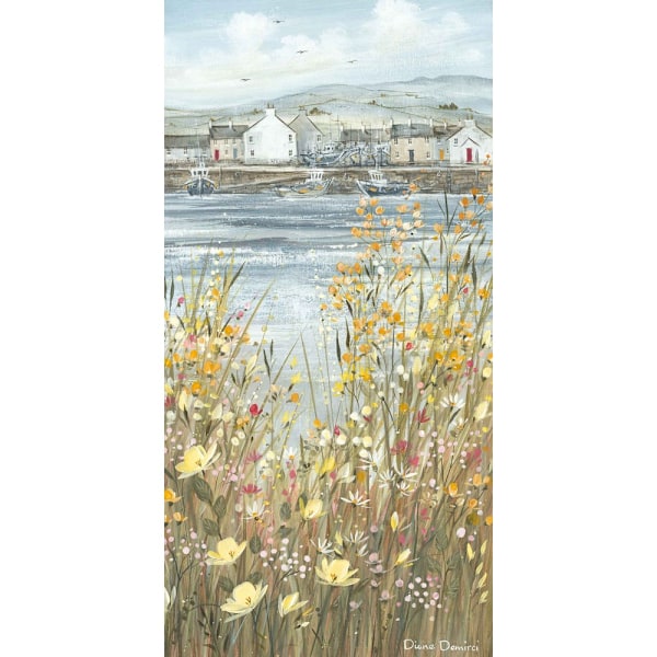 Diane Demirci Boats & Blooms III Print 60cm x 30cm Blå/Gul/ Blue/Yellow/Green 60cm x 30cm