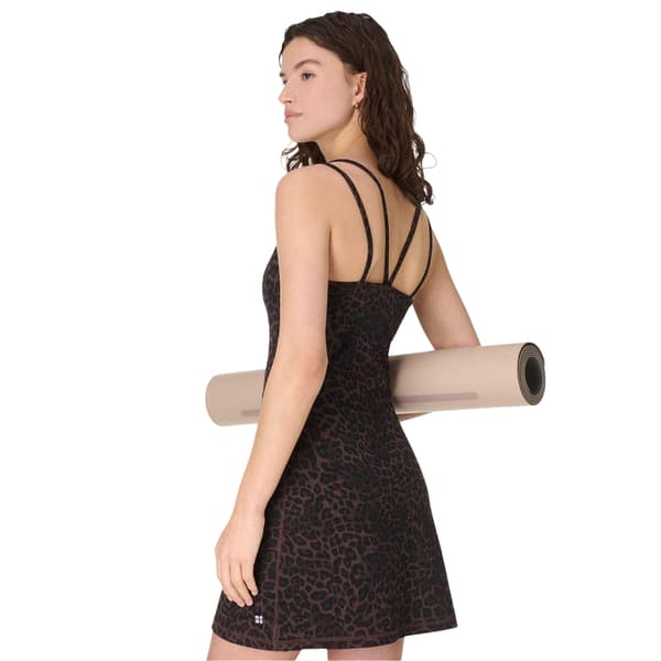 Sweaty Betty Dam/Dam Ultimate Studio Leopardmönstrad Yoga M Brown 8 UK