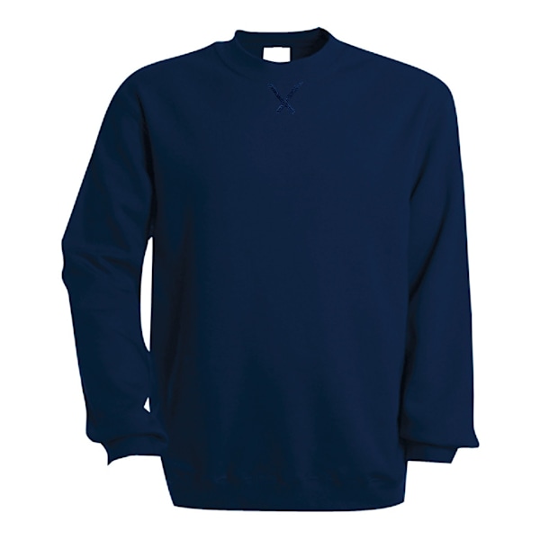 Kariban Herr Enfärgad Crew Neck Sweatshirt L Marinblå Navy L