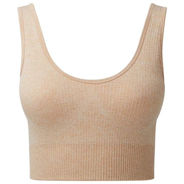 TriDri Dam/Kvinnor Multisport Ribbad Sömlös 3D BH L Nude M Nude Melange L