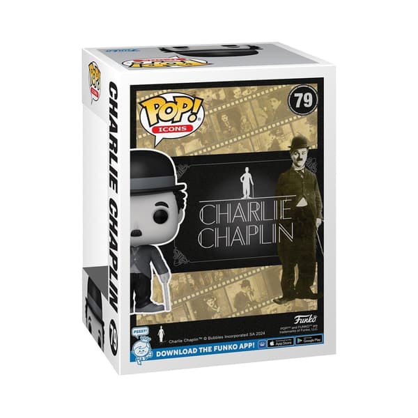 Funko POP! Chaplin Vinylfigur En Storlek Grå Grey One Size
