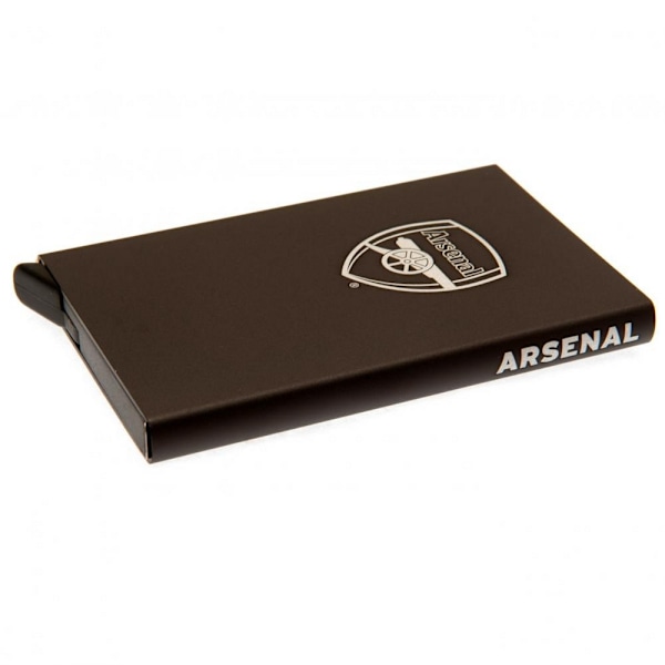 Arsenal FC Aluminium Card Holder 9.5cm x 6cm Svart Black 9.5cm x 6cm