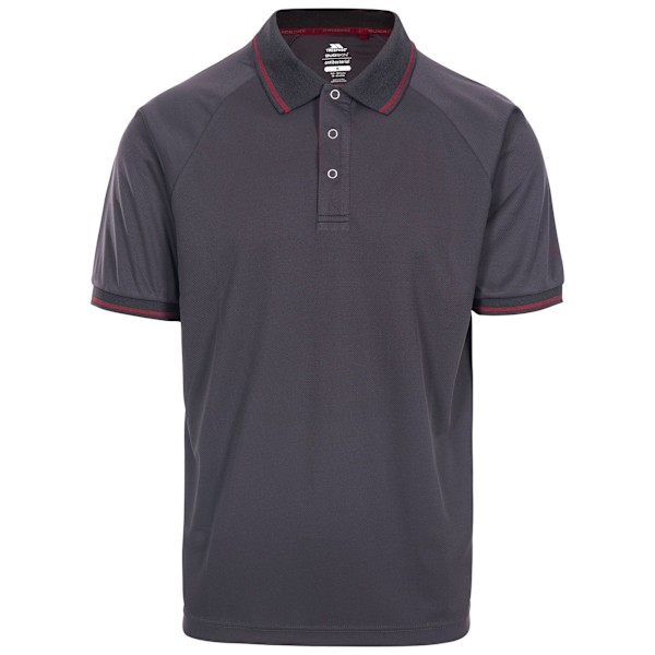 Trespass Bonnington Polo Top XXXL Mörkgrå Dark Grey XXXL