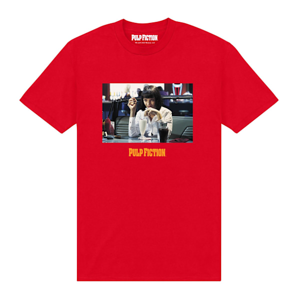 Pulp Fiction Unisex Vuxen Mia Wallace T-Shirt XL Röd Red XL