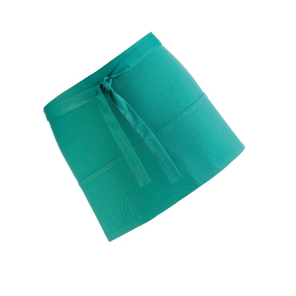 Premier Ladies/Womens Colours 3 Pocket Apron / Workwear (2-pack) Emerald One Size