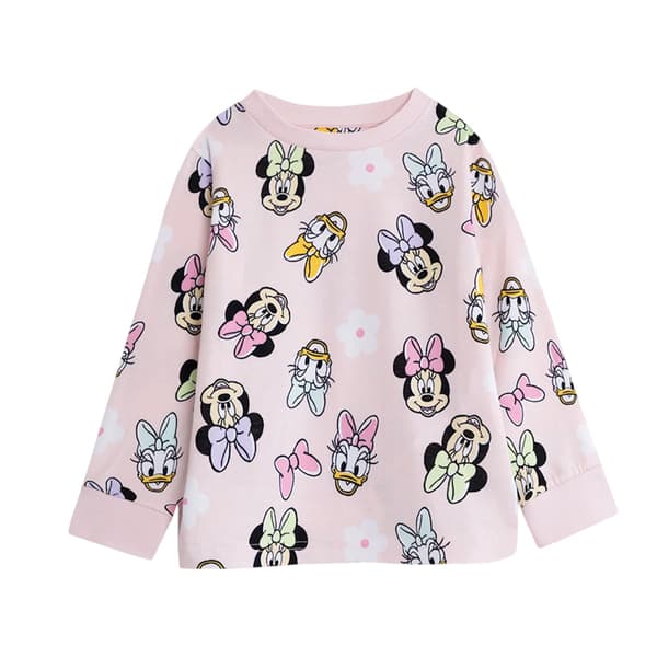 Disney Flickor Minnie Mouse Kortärmad Lång Pyjamas Set (Förpackning Multicoloured 5-6 Years