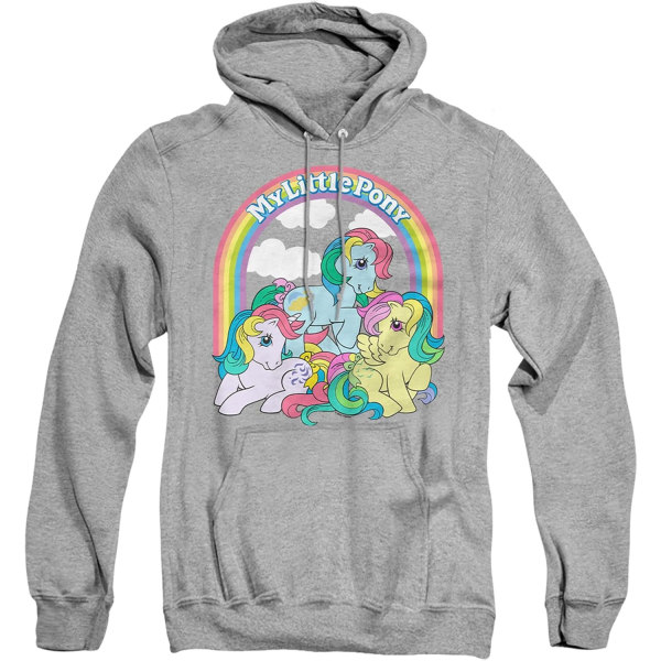 My Little Pony Dam/Dam Under The Rainbow Heather Hoodie L Sports Grey L