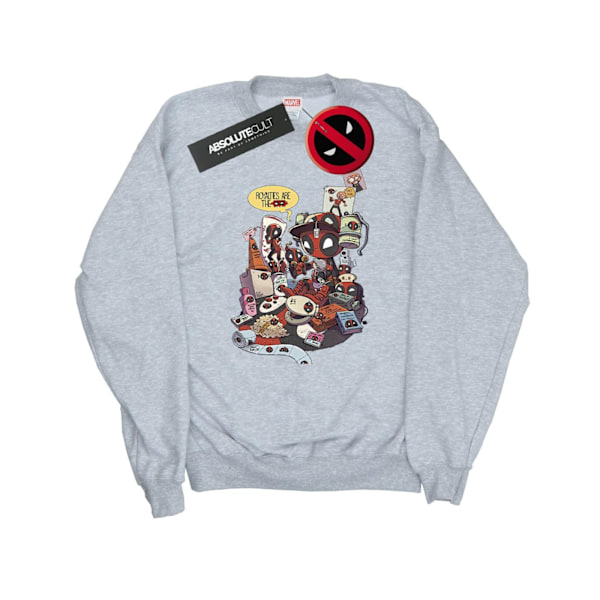 Marvel Deadpool Merchandise Royalties Sweatshirt XL Sports - Herr Sports Grey XL