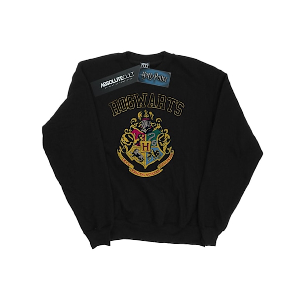 Harry Potter Herr Varsity Style Crest Sweatshirt M Svart Black M