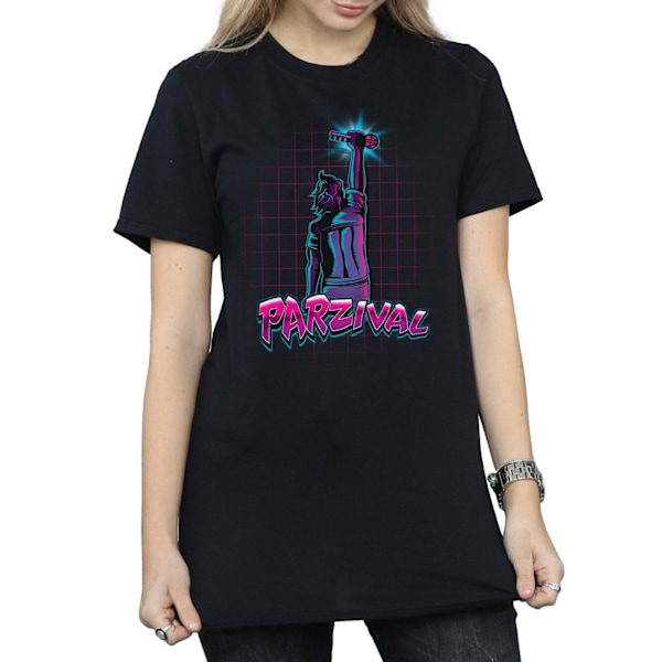 Ready Player One Dam/Damer Parzival Key Bomull Boyfriend T-Shirt Black XL