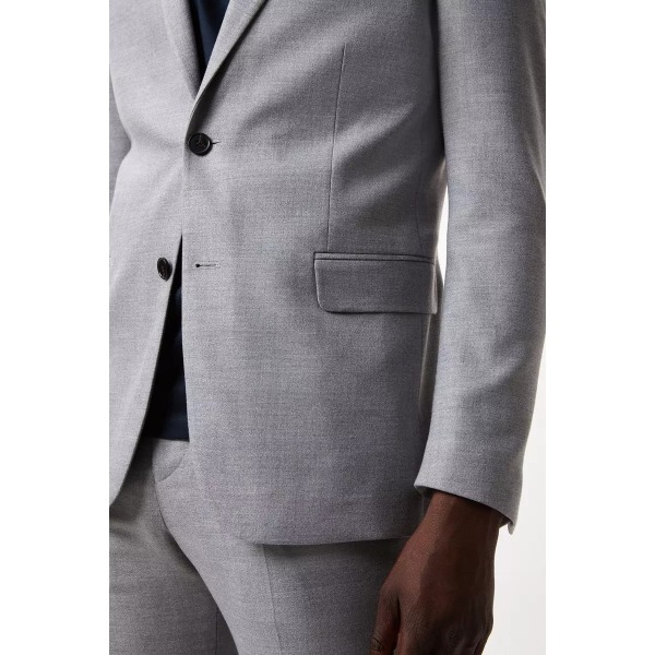 Burton Mens Marl Slim Suit Jacket 38R Mid Grey Mid Grey 38R