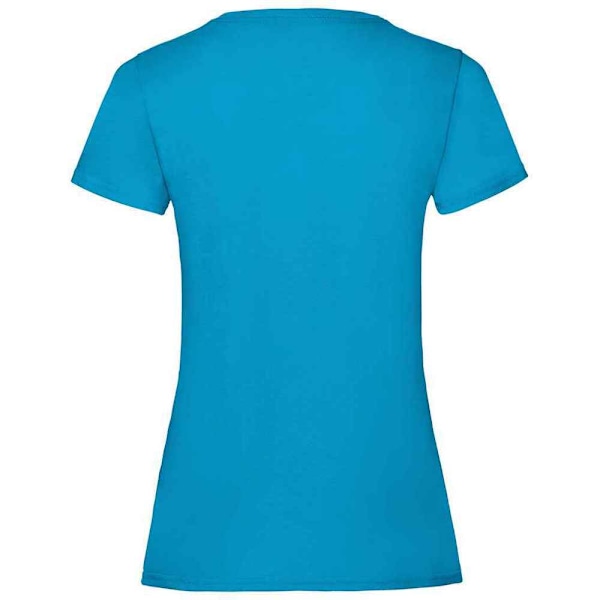 Fruit of the Loom Dam/Damvärde Heather Lady Fit T-shirt Azure Blue 18 UK