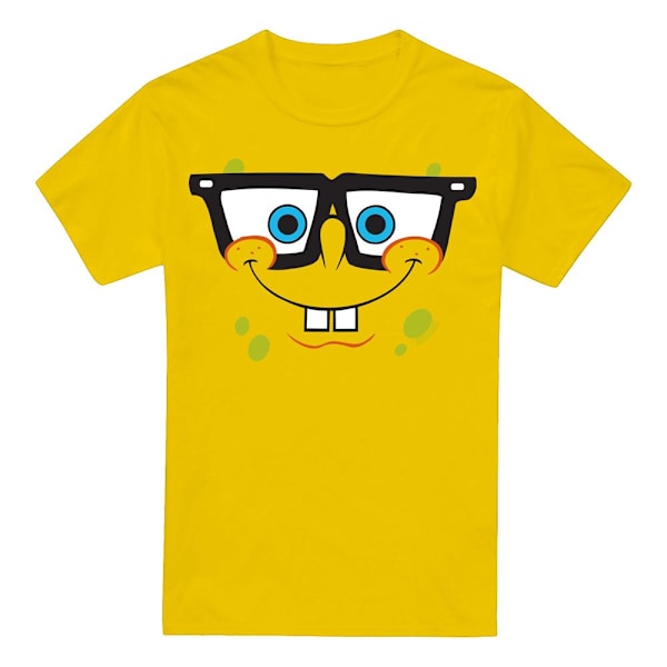 SvampBob Fyrkant Herr Nerd Face T-Shirt XL Gul Yellow XL