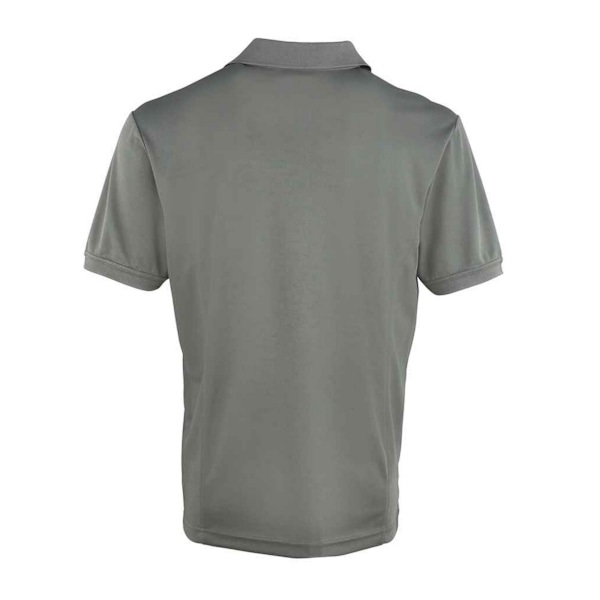 Premier Mens Coolchecker Pique Polo Shirt 4XL Mörkgrå Dark Grey 4XL