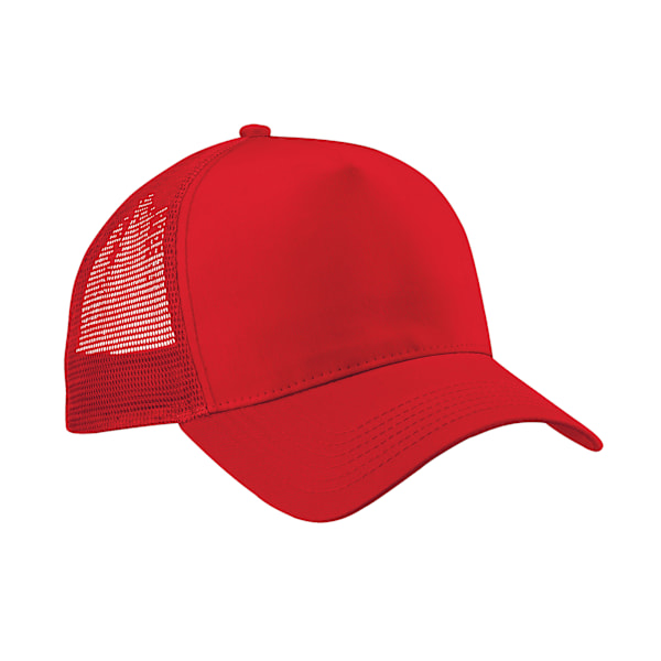 Beechfield Unisex Vuxen Snapback Trucker Cap En Storlek Klassisk R Classic Red/Classic Red One Size