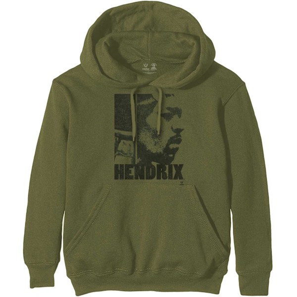 Jimi Hendrix Unisex Vuxen Let Me Live Hoodie S Khaki Grön Khaki Green S