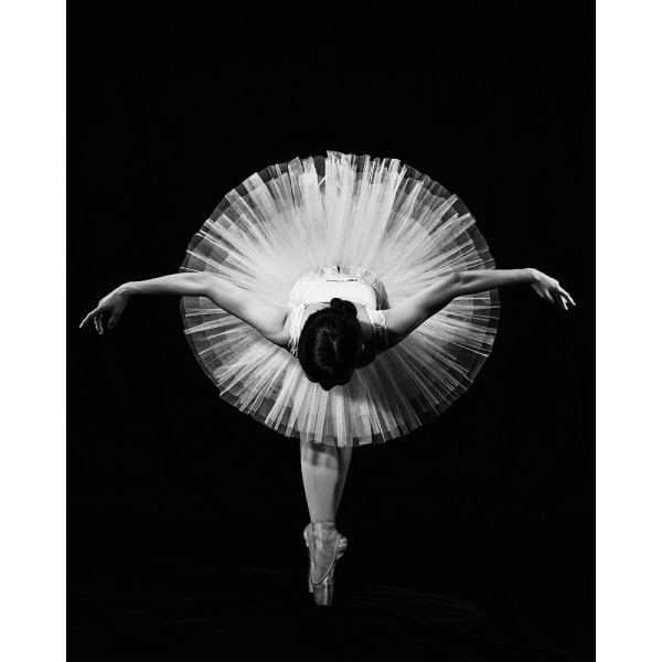 Pattanawit Suntiniwat Finale Ballerina Print 50cm x 40cm Black/White 50cm x 40cm