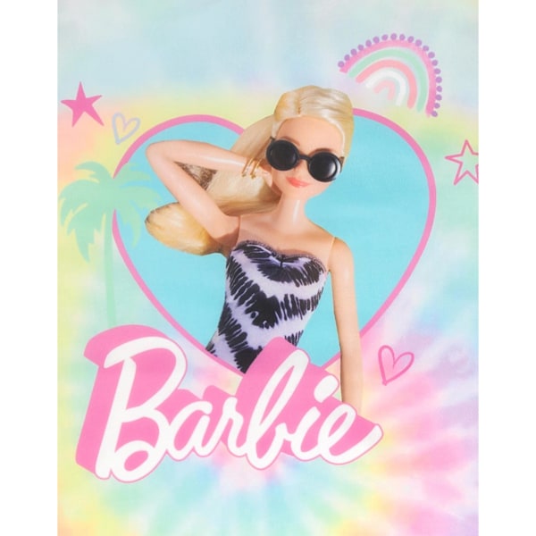 Barbie Flickor Tie Dye Enstyck Badkläder 7-8 År Rosa/Blå/Gul Pink/Blue/Yellow 7-8 Years