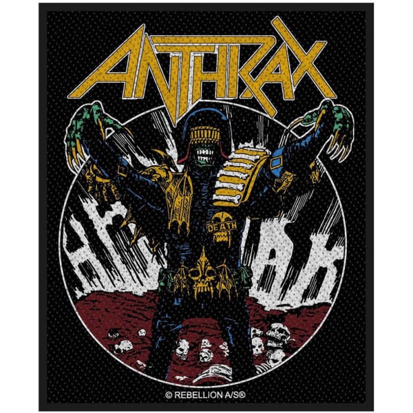 Anthrax Domare Death Standard Patch One Size Svart/Gul Black/Yellow One Size