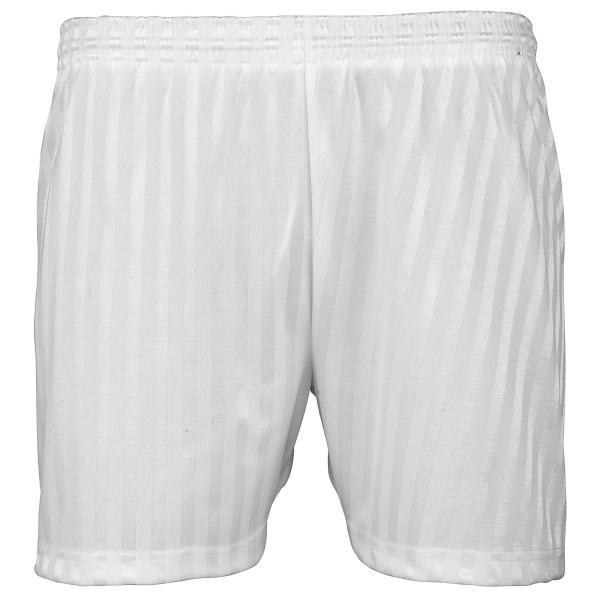 Maddins Kids Unisex Shadow Stripe Sports Shorts 34-36 Vit White 34-36